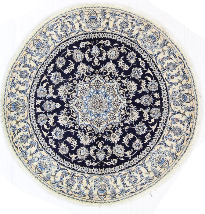 原创波斯地毯Nain 12 La Kashmari 新品 - 小地毯 - 200 cm - 200 cm