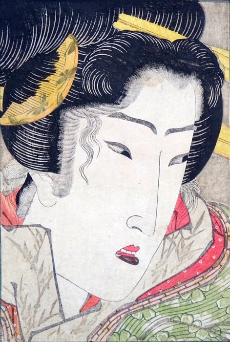 From the album 'Ehon (Enpon) Fuji no yuki' 艶本婦嬨の雪 - 1824 (Bunsei 7) - Keisai Eisen (1790-1848) - 日本 - Edo Period (1600-1868)