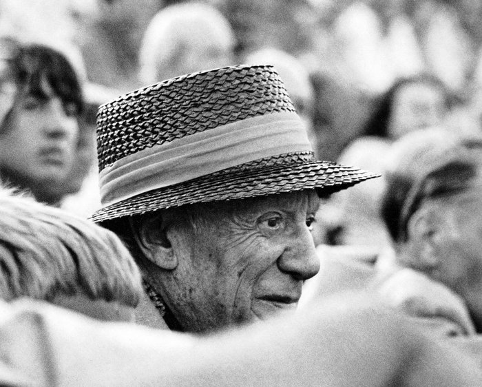 Hubertus Hierl - Pablo Picasso währed eines Stierkampfes in Fréjus - 7.8.1966