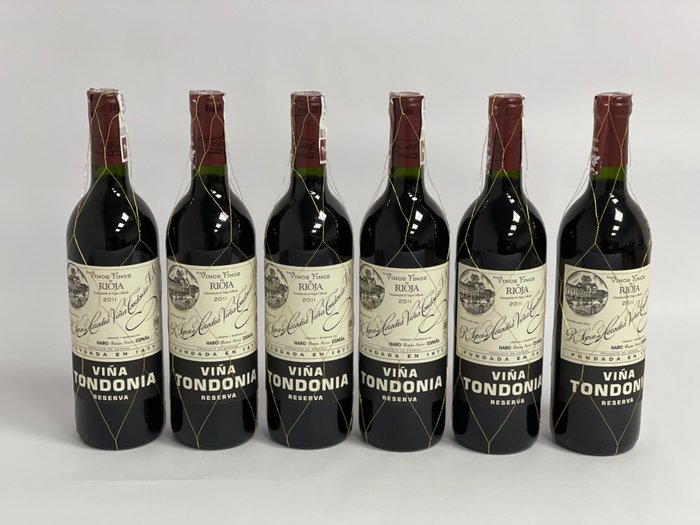 2011 R. López de Heredia, Viña Tondonia - Rioja Reserva - 6 Botellas (0,75 L)