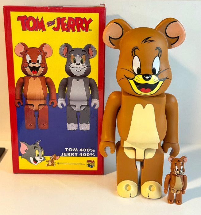 Bearbrick 400% and 100% Medicom Toy “Tom and Jerry”  Jerry - Figurka - PCV