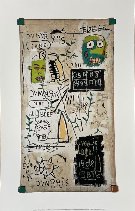 Jean-Michel Basquiat - after (1960-1988), Danny Rosen,1983. copyright Estate of Jean- Michel Basquiat, licensed by Artestar
