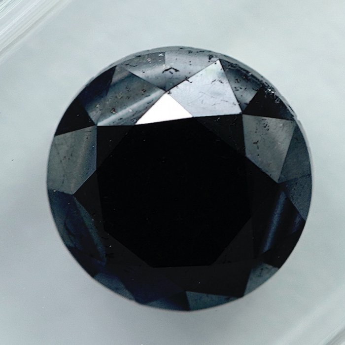 鑽石 - 2.37 ct - 明亮型 - Black - NO RESERVE PRICE