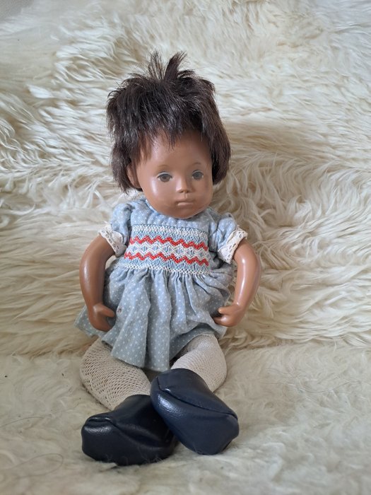 Sasha dolls  - Baba Sasha Waif baby brunette - 1970-1980 - Nagy-Britannia