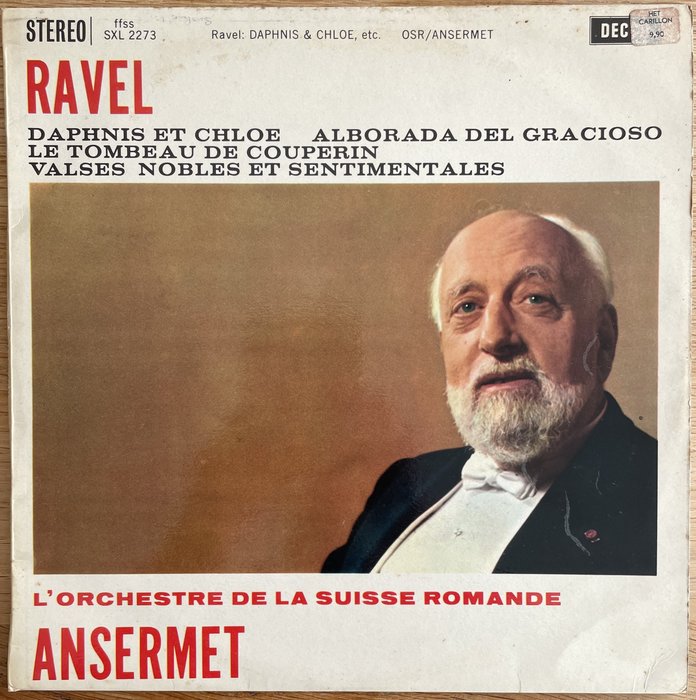 Ernest Ansermet, Ravel - Disco de vinilo único - 1a edición en Stereo - 1961