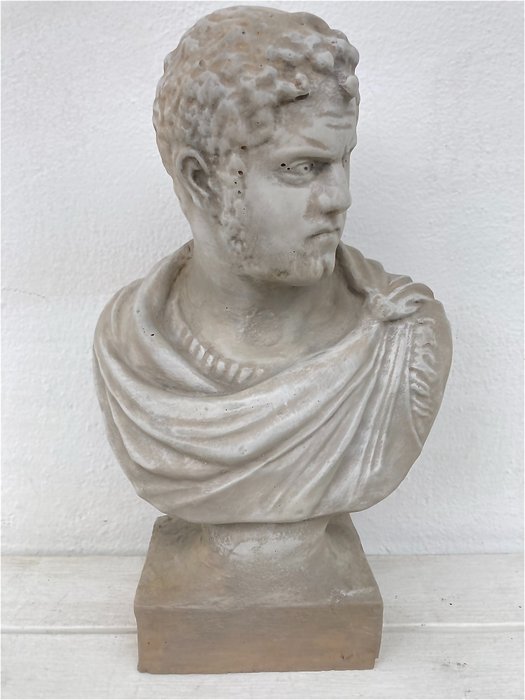 Byst, Caracalla imperatore 43 cm H - 43 cm - Sten (mineralsten)