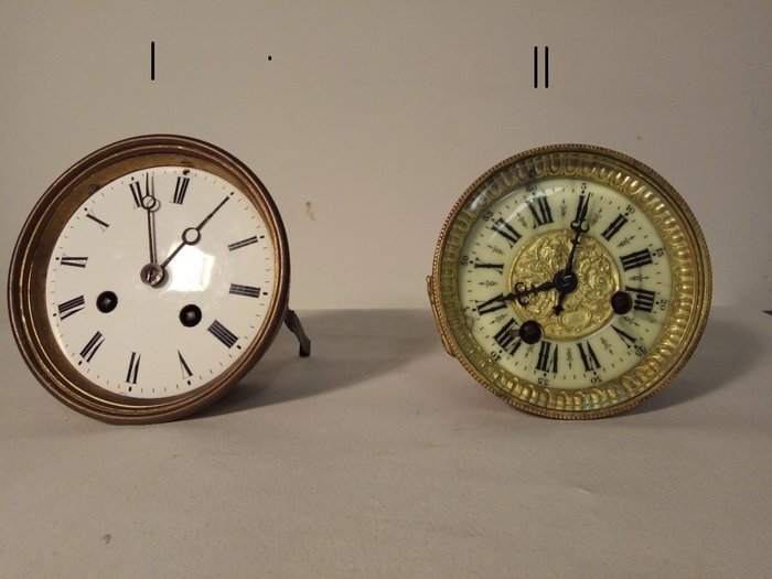时钟部件 - 黄铜 - 搪瓷 - 玻璃 - 1850-1900