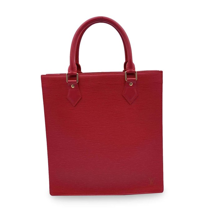 Louis Vuitton - Red Epi Leather Sac Plat PM Shopping Bag M5274E Bevásárlótáska