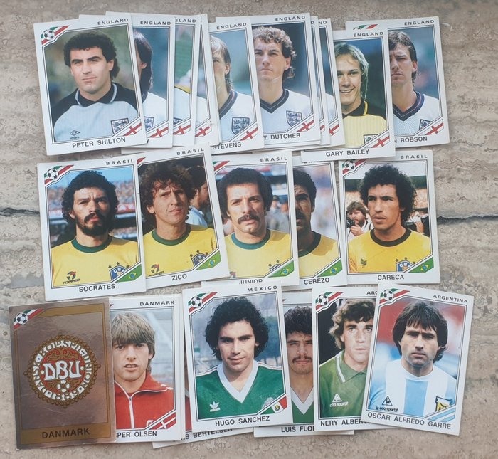 Panini - World Cup Mexico 86 - 27 Loose stickers