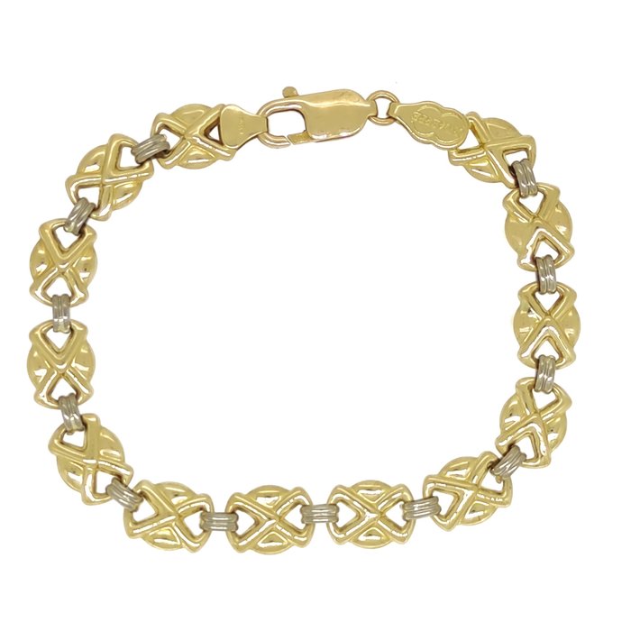 UnoAErre - Armband Geel goud, Witgoud 
