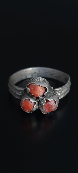 Middeleeuws Zilver Ring * Geen minimumprijs * - 28 mm