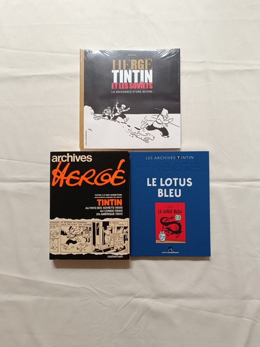 Tintin - Ensemble de 3 ouvrages autour de Hergé / Tintin - 3 Album - 1973/2020