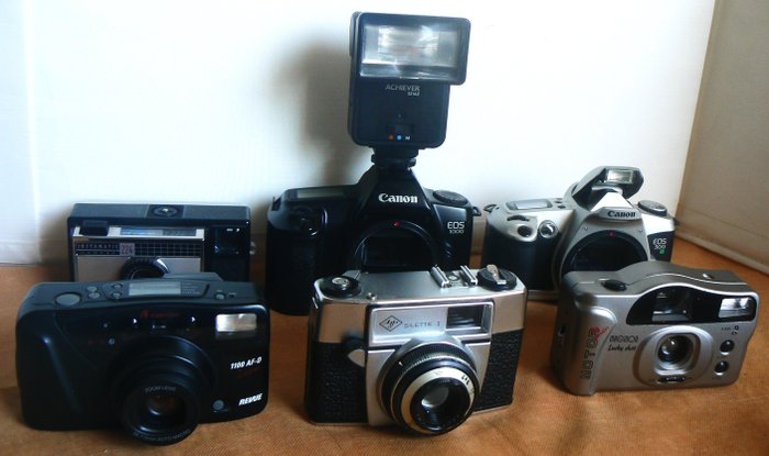 Agfa, Canon, Foto Quelle, Kodak, Maginon Lot of 6 cameras Cameră analogică