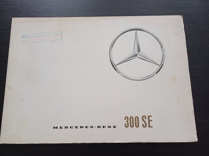 Folheto - Mercedes-Benz - 300 SE - 1961