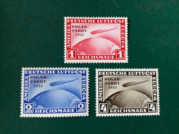 Tyska riket 1931 - Polar Farhth - Michel 456/458
