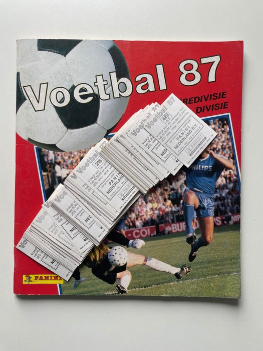 Panini - Voetbal 87  - Incomplete Album - de Wolf, Gullit, Menzo, Siloy, Witsche, v t Schip, Blind, v Basten, Rijkaard, v Gaal, Been + 85 Loose stickers