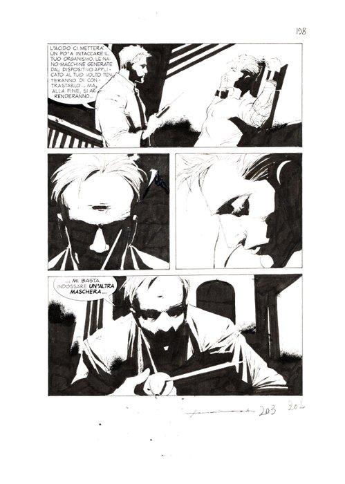 Roi, Corrado - 1 Original page - Nathan Never Gigante #17 - "I giorni della maschera" - 2014