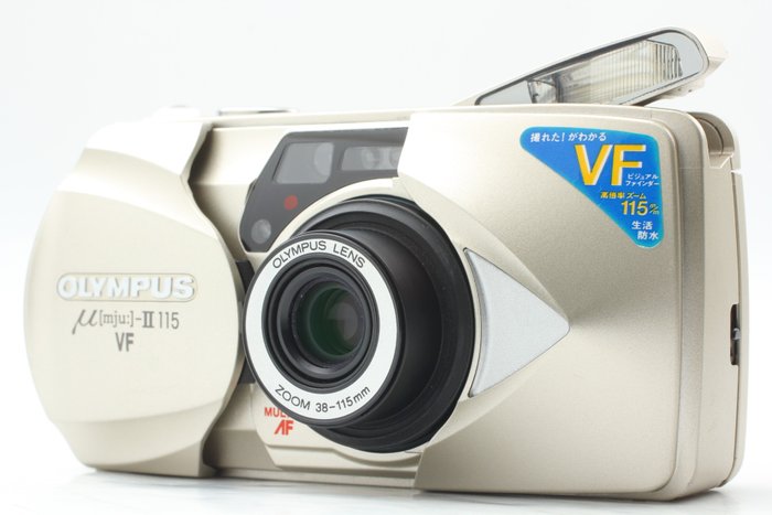 Olympus Olympus mju II 115 VF 35mm Point & Shoot Film Camera From JAPAN #71 類比小型相機