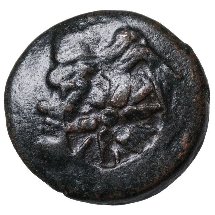 Cimmerische Bosporus. (~250 BCE) PAN, Bogen, Stern