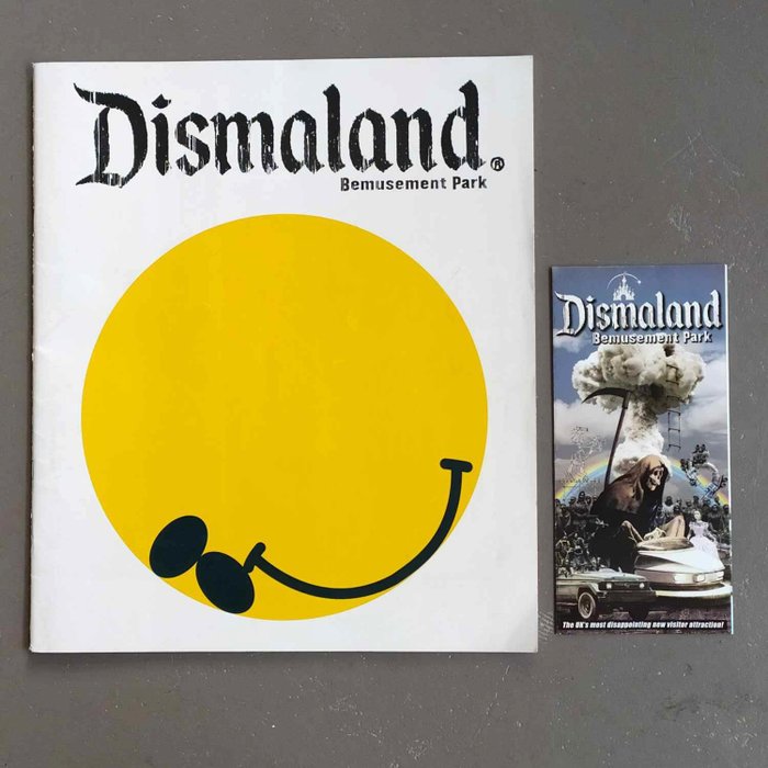 Banksy - "Dismaland" / Rare Official Banksy Dismaland Programme Souvenir + Park Map - 2015