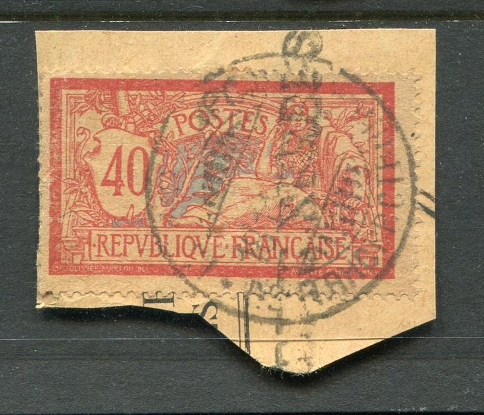 Franța 1917 - Posturi sârbe din Corfu - Rare nr. 11 pe fragment de scrisoare