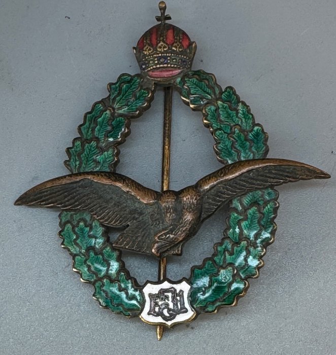 Austria K.u.K. Monarchy 1st World War - Service medallion - Österreich K.u.K. Monarchie 1. Weltkrieg,  Feldpilotenabzeichen 1916 - Medals of honor, orders,
