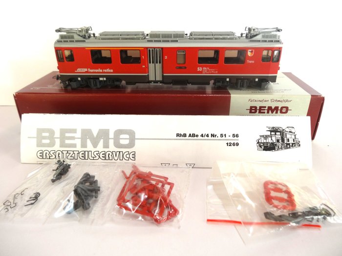 Bemo H0m - 1269-103 - Locomotiva elettrica (1) - ABe 4/4 53 "Tirano" - RhB