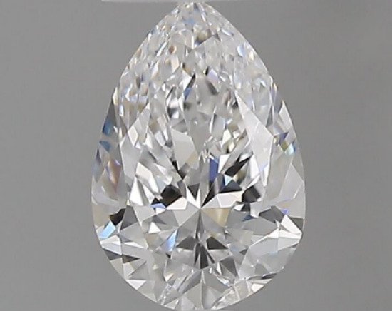 1 pcs Diamante - 0.50 ct - Pera - D (incoloro) - VS1, *No Reserve Price* *VG*