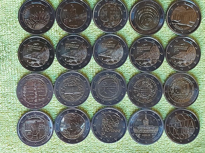 Europe. 2 Euro 2005/2024 (20 moedas)