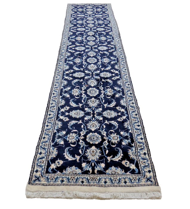 Nain with silk very fine new - Rug - 390 cm - 74 cm