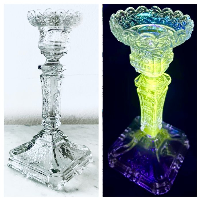 Taperstick燭台 - 玻璃-錳