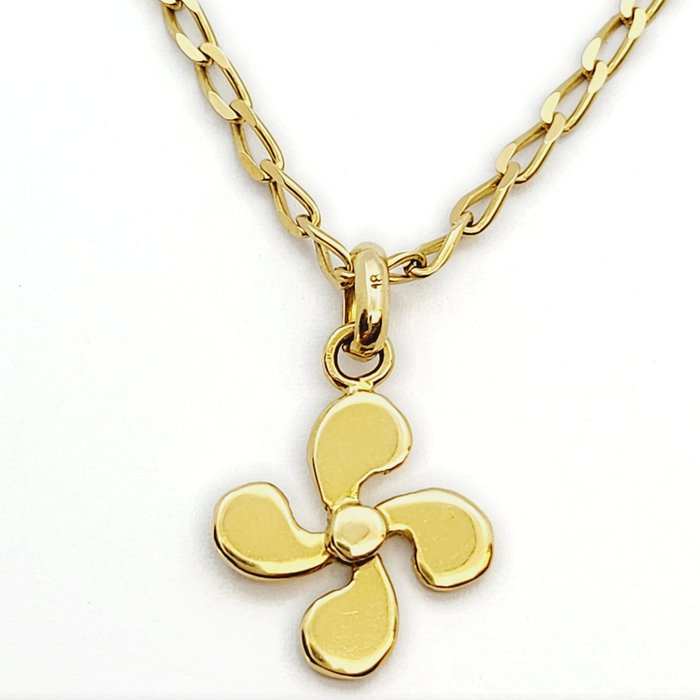 Necklace with pendant - 18 kt. Yellow gold 