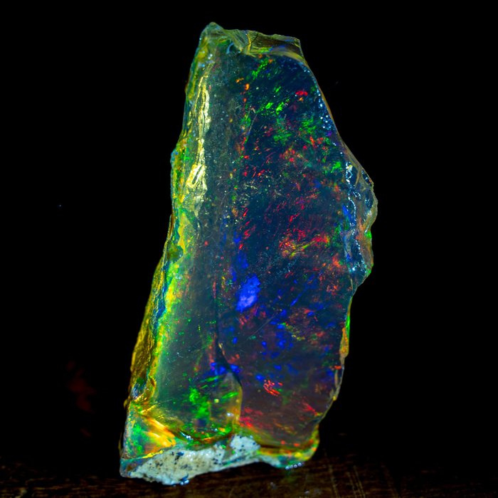 Bardzo rzadki naturalny opal kryształowy AAA+++, nieobrobiony 179,1 ct- 35.82 g