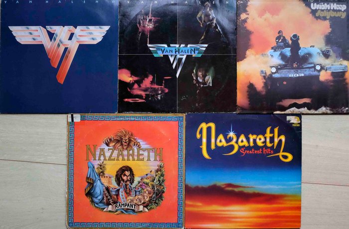 Nazareth (2) Uriah Heep  Van Halen - Vinylplate - 1971