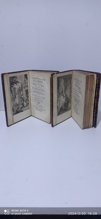 Claude Joseph Dorat - Les Sacrifices de l'amour, ou lettres de la Vicomtesse de Senanges, et du Chevalier de Versenai - 1772