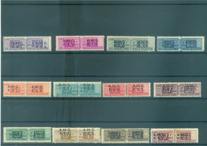 Triëst - Zone A 1947/1948 - Triëst - Postzegels voor postpakketten - Yvert et Tellier