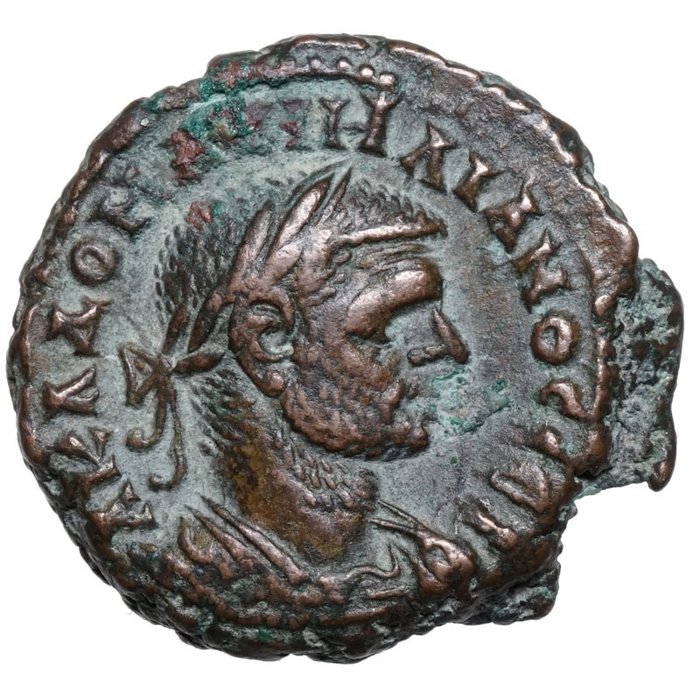Egypten. Alexandria, Romarriket (provinsiella). Aurelian (AD 270-275). Tetradrachm Alexandria, ADLER mit Kranz