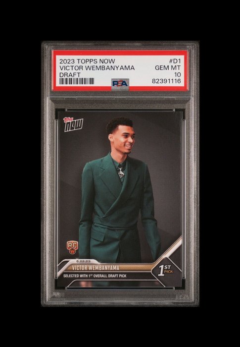 2023 - Topps - Now Draft - Victor Wembanyama - #D1 Rookie - 1 Graded card - PSA 10