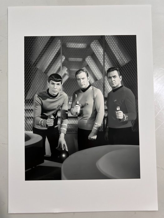 Star Trek - Classic TV - KIrk, Spock & Scotty - Promo Shot - Collector Image - Size 42x30 cm -Gallery Stamp - Limited 4/20 - 100% new - Never Exposed - - Flat shipped !