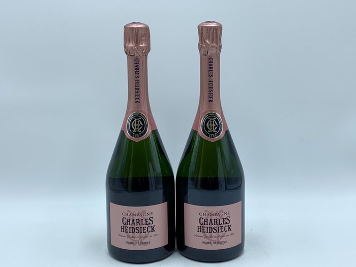 Charles Heidsieck - Champagne Rosé - 2 Flasker  (0,75 l)