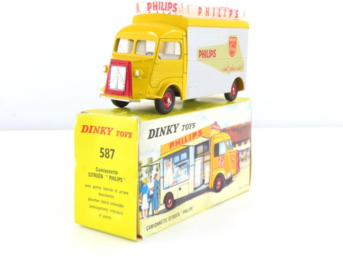 Dinky Toys 1:43 - 1 - Pienoismalliauto - ref. 587 Citroën H Display Van “PHILIPS”