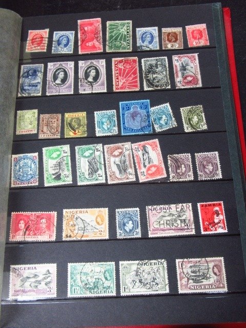 Monde  - Dont colonie anglaise, collection de timbres