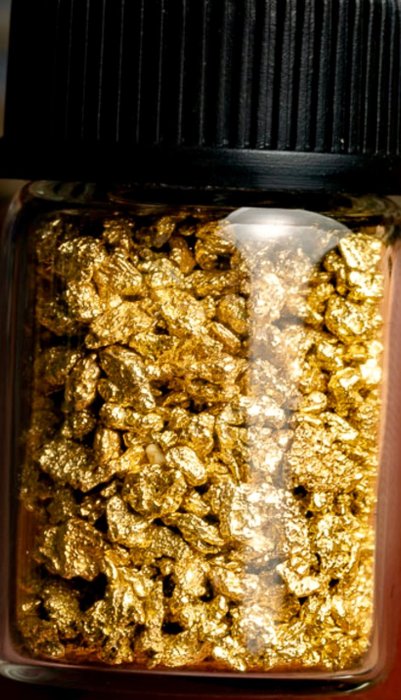 Guld guldklimpar- 0.5 g - (5)
