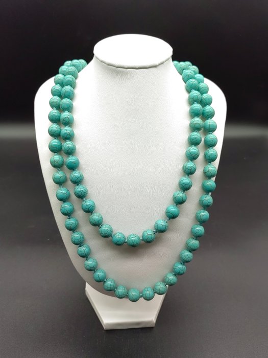 Turquoise - Collier Majestic kingman collier turquoise naturel - Collier