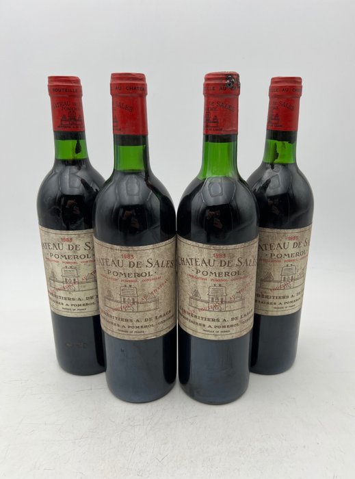 1983 Chateau de Sales - Bordeaux, Pomerol - 4 Flaschen (0,75 l)