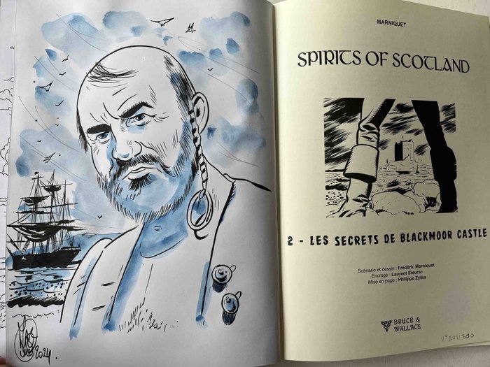 Spirits of Scotland T2 - Les Secrets de Blackmoor Castle + dédicace couleur - C - 1 Album - Edição limitada - 2023/2020