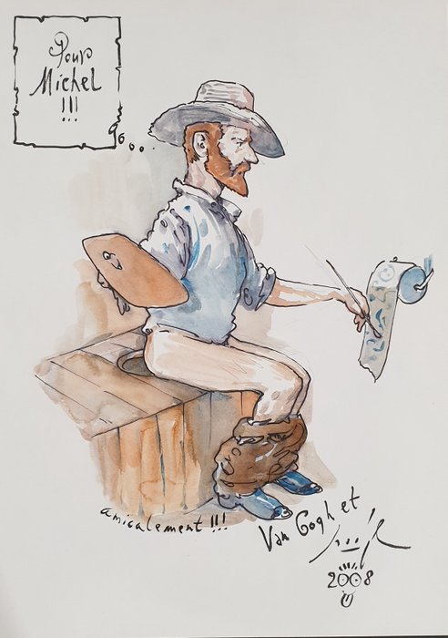 Smudja, Gradimir - 1 Original colour drawing - Vincent et Van Gogh