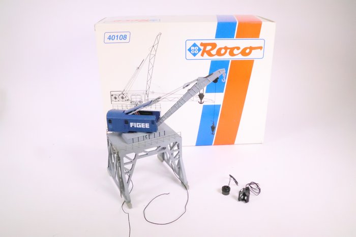 Roco H0 - 40108 - Elektronika (1) - Digitálisan vezérelhető kikötői daru markolóval és mágnessel