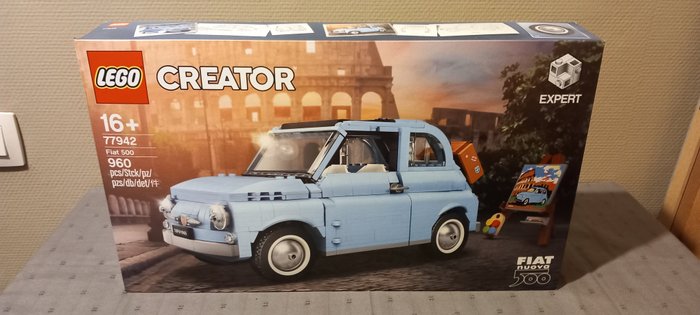 LEGO - 創意大師 - 77942 - Fiat 500 blauw - 2020+ - 丹麥
