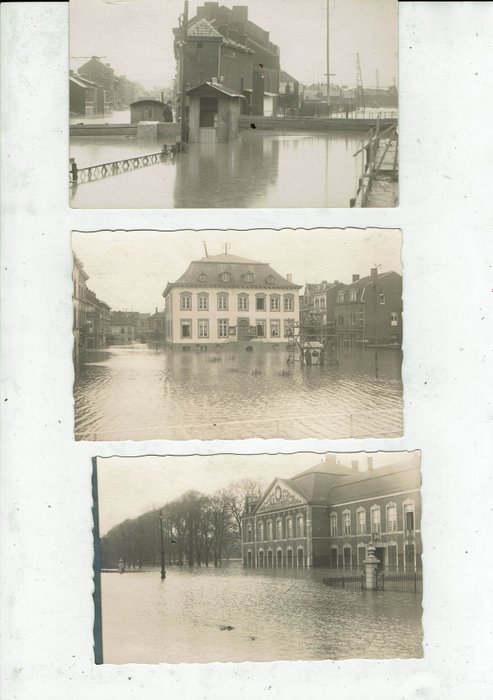 Belgien - provinsen Liege sera översvämningar 1925 1926 - Vykort (54) - 1925-1926